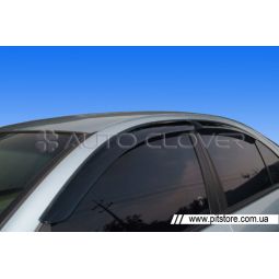 Auto Clover Дефлекторы окон на NISSAN ALMERA CLASSIC (B10) '06- (накладные)