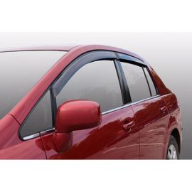 Azard Дефлекторы окон на Nissan Tiida I '04-11 седан (ПК, накладные)
