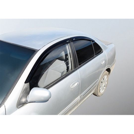 Corsar Дефлекторы окон на NISSAN Almera Classic (B10) '06- (накладные) Corsar Дефлекторы окон на NISSAN Almera Classic (B10) '06- (накладные)