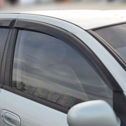 COBRA TUNING Дефлекторы окон на Nissan Almera Classic (B10) '06- (накладные)