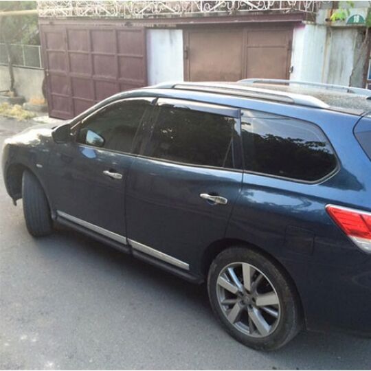 COBRA TUNING Дефлекторы окон на Nissan Pathfinder (R52) '12- (накладные) COBRA TUNING Дефлекторы окон на Nissan Pathfinder (R52) '12- (накладные)