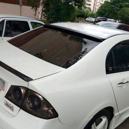 Orticar Козырек заднего стекла [Бленда] на Honda Civic VIII '06-11 седан (под покраску)