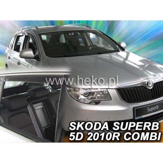 Team Heko Дефлекторы окон на Skoda Superb II '08- Combi (вставные) Team Heko Дефлекторы окон на Skoda Superb II '08- Combi (вставные)
