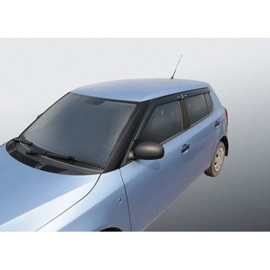 Azard Дефлекторы окон на Skoda Fabia II '07- (ПК, накладные)