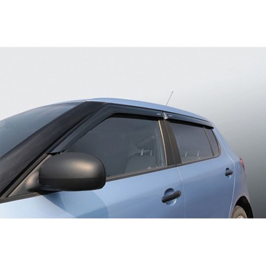 Azard Дефлекторы окон на Skoda Fabia II '07- (ПК, накладные)