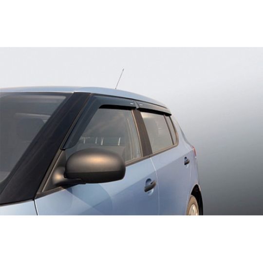 Azard Дефлекторы окон на Skoda Fabia II '07- (ПК, накладные)