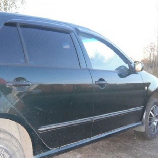 COBRA TUNING Дефлекторы окон на Skoda Fabia I '99-07 седан (накладные) COBRA TUNING Дефлекторы окон на Skoda Fabia I '99-07 седан (накладные)