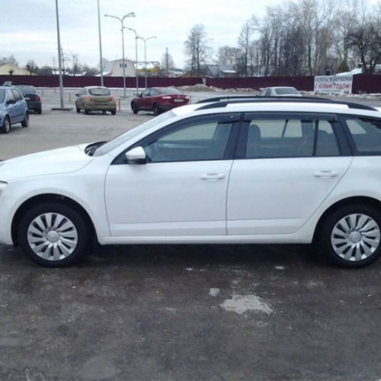 COBRA TUNING Дефлекторы окон на Skoda Octavia III '13- универсал (накладные)