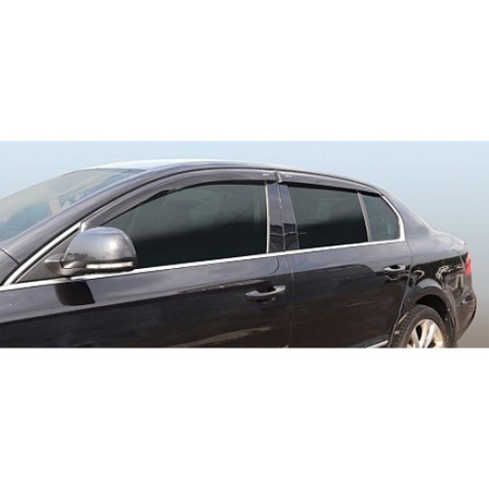 Corsar Дефлекторы окон на SKODA Superb II '08- хэтчбек (накладные)