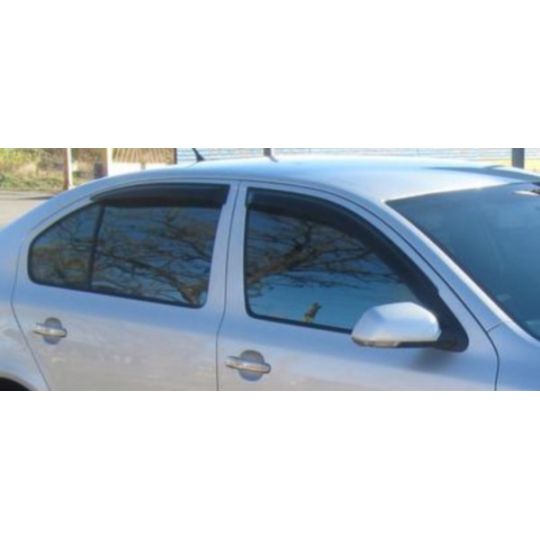 EGR Дефлекторы окон на SKODA OCTAVIA II '04-10 (накладные) EGR Дефлекторы окон на SKODA OCTAVIA II '04-10 (накладные)