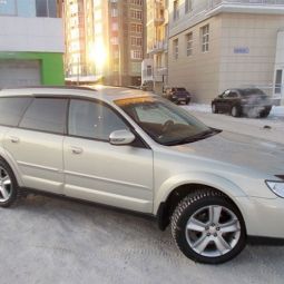 COBRA TUNING Дефлекторы окон на Subaru Outback (BP) III '03-09 (накладные)