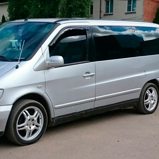 VL-Tuning Дефлекторы окон на Mercedes-Benz Vito (W638) '96-03 (накладные)