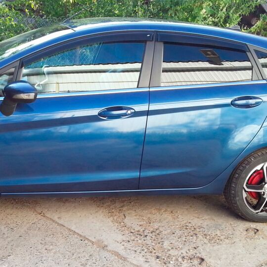 VL-Tuning Дефлекторы окон на Ford Fiesta VII '08- 5d (накладные) VL-Tuning Дефлекторы окон на Ford Fiesta VII '08- 5d (накладные)