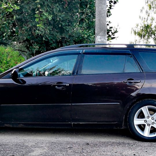 VL-Tuning Дефлекторы окон на Mazda 6 (GG/GY) '02-08 универсал (накладные)