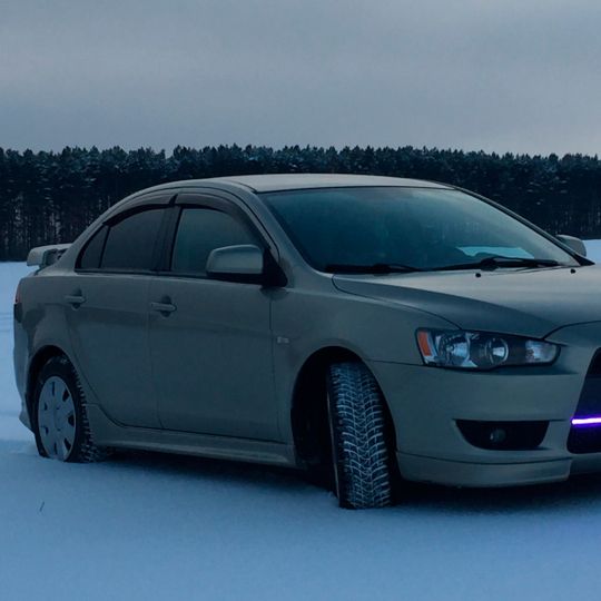 VL-Tuning Дефлекторы окон на Mitsubishi Lancer X '07- седан (накладные)