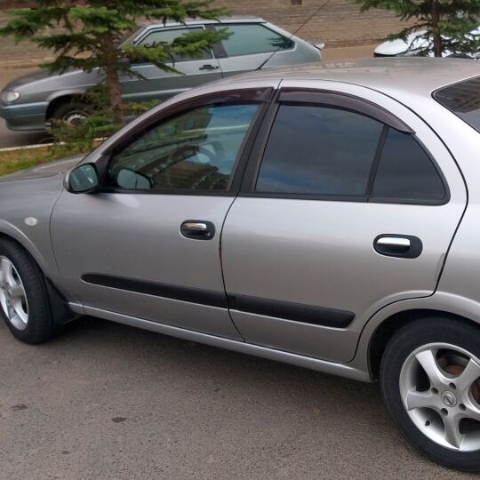 VL-Tuning Дефлекторы окон на Nissan Almera (N16) '00-06 седан (накладные)
