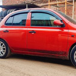 VL-Tuning Дефлекторы окон на Nissan Micra (K12) '03-10 5d (накладные)
