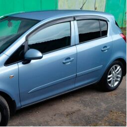 VL-Tuning Дефлекторы окон на Opel Corsa D '06-14 хэтчбек 5d (накладные)