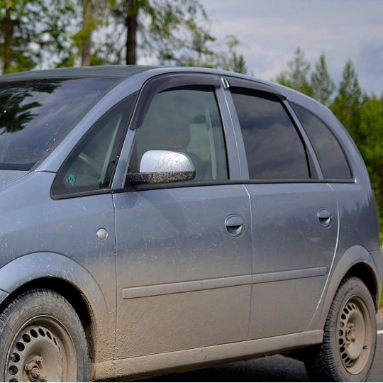 VL-Tuning Дефлекторы окон на Opel Meriva A '02-10 (накладные) VL-Tuning Дефлекторы окон на Opel Meriva A '02-10 (накладные)