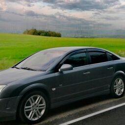 VL-Tuning Дефлекторы окон на Opel Vectra С '02-08 хэтчбек 5d (накладные)