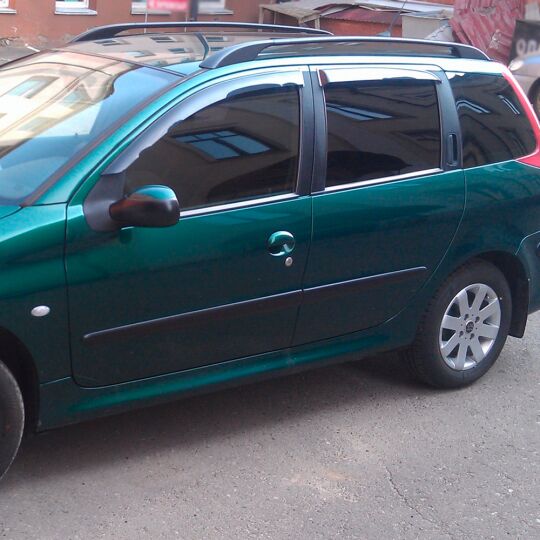 VL-Tuning Дефлекторы окон на Peugeot 206 '98- универсал (накладные)