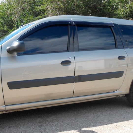 VL-Tuning Дефлекторы окон на Renault Logan MCV/Dacia Logan MCV I '06-12 универсал (накладные) VL-Tuning Дефлекторы окон на Renault Logan MCV/Dacia Logan MCV I '06-12 универсал (накладные)