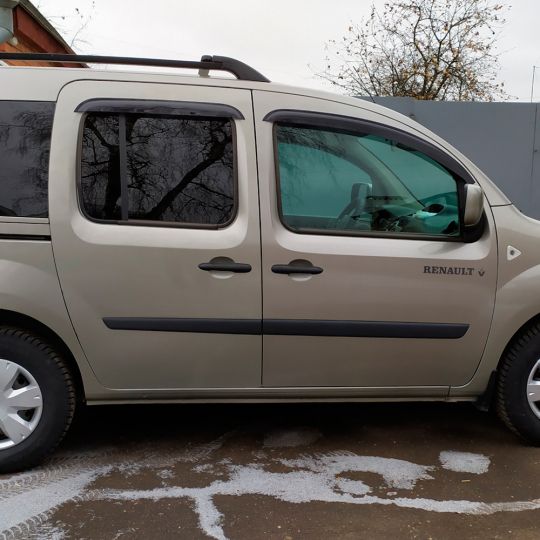VL-Tuning Дефлекторы окон на Renault Kangoo II '08- 5d (накладные)