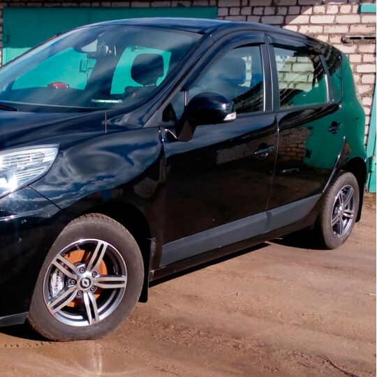 VL-Tuning Дефлекторы окон на Renault Scenic III '09-16 (накладные) VL-Tuning Дефлекторы окон на Renault Scenic III '09-16 (накладные)