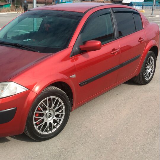 VL-Tuning Дефлекторы окон на Renault Megane II '02-09 седан (накладные) VL-Tuning Дефлекторы окон на Renault Megane II '02-09 седан (накладные)