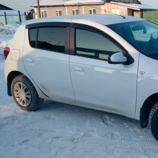 VL-Tuning Дефлекторы окон на Renault Sandero/Dacia Sandero II '13- (накладные) VL-Tuning Дефлекторы окон на Renault Sandero/Dacia Sandero II '13- (накладные)
