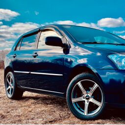 VL-Tuning Дефлекторы окон на Toyota Corolla (E12/13) '01-06 хэтчбек 5d (накладные)