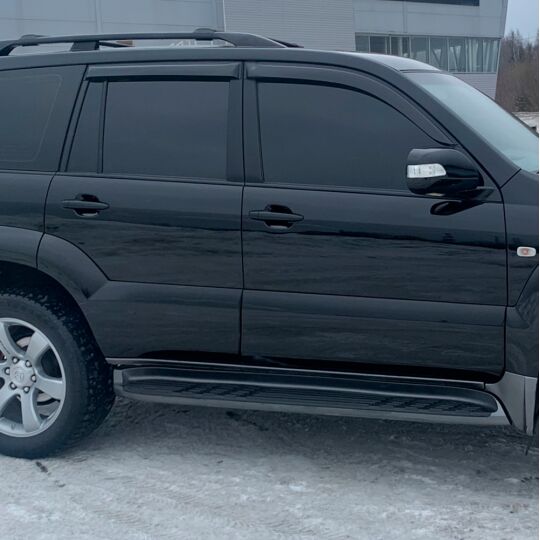 VL-Tuning Дефлекторы окон на Toyota Land Cruiser Prado (120) '02-09 5d (накладные) VL-Tuning Дефлекторы окон на Toyota Land Cruiser Prado (120) '02-09 5d (накладные)