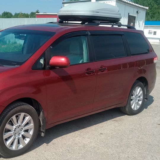 VL-Tuning Дефлекторы окон на Toyota Sienna III '10- минивэн  (накладные)