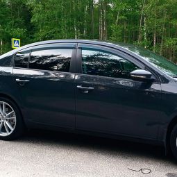 VL-Tuning Дефлекторы окон на Volkswagen Passat B7 '10- седан (накладные)