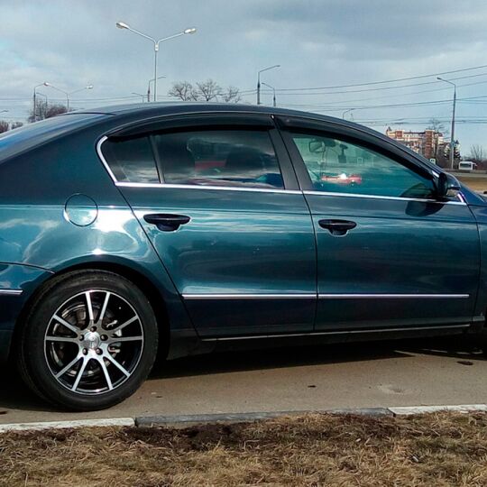 VL-Tuning Дефлекторы окон на Volkswagen Passat B6 '05-10 седан (накладные) VL-Tuning Дефлекторы окон на Volkswagen Passat B6 '05-10 седан (накладные)