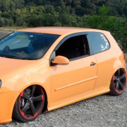 VL-Tuning Дефлекторы окон на Volkswagen Golf V '03-08 3d (накладные)