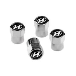 Колпачки на ниппель колеса модельные Hyundai (Комплект 4 шт.)