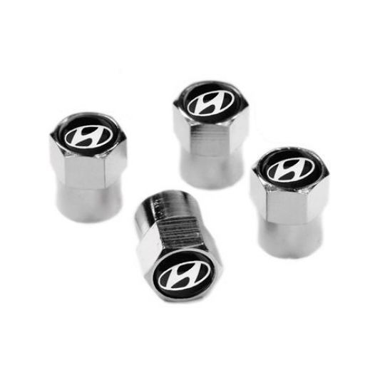 Колпачки на ниппель колеса модельные Hyundai (Комплект 4 шт.) Колпачки на ниппель колеса модельные Hyundai (Комплект 4 шт.)