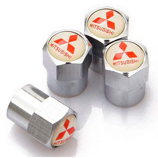 Колпачки на ниппель колеса модельные Mitsubishi (Комплект 4 шт.) Колпачки на ниппель колеса модельные Mitsubishi (Комплект 4 шт.)