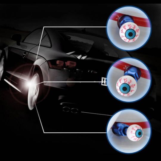 Колпачки на ниппель колеса Глаз (Комплект 4 шт.)