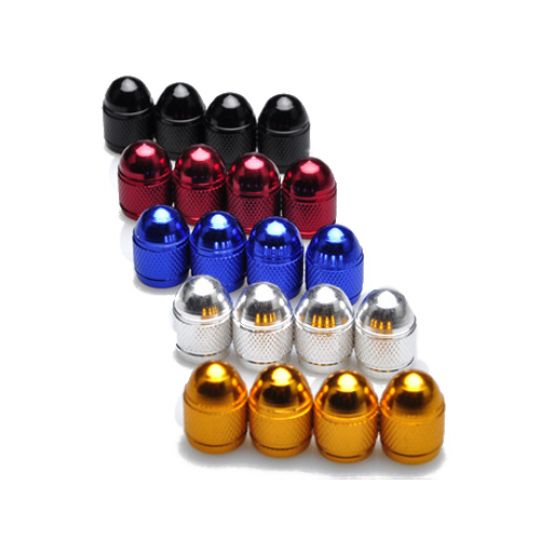 Колпачки на ниппель колеса алюминиевые (Комплект 4 шт.)