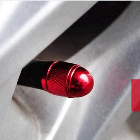 Колпачки на ниппель колеса алюминиевые (Комплект 4 шт.)