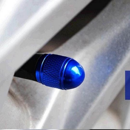 Колпачки на ниппель колеса алюминиевые (Комплект 4 шт.)