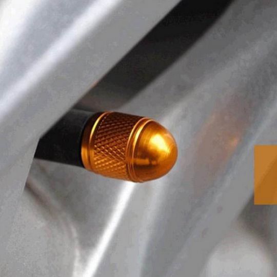 Колпачки на ниппель колеса алюминиевые (Комплект 4 шт.)