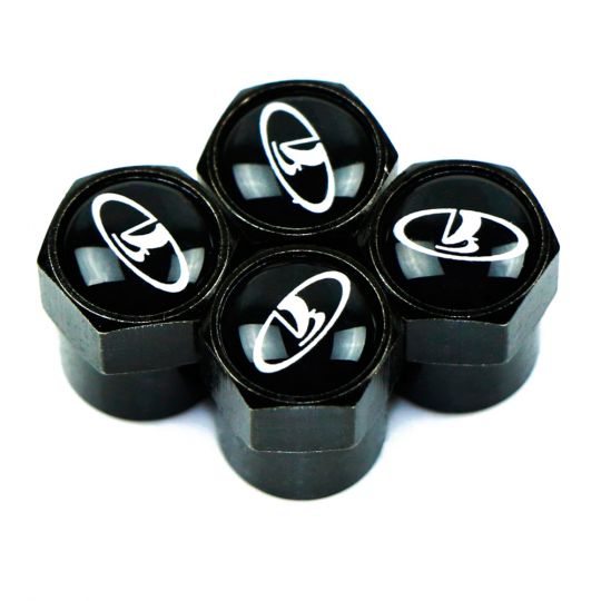 Колпачки на ниппель колеса модельные черные ВАЗ (Lada) (Комплект 4 шт.) Колпачки на ниппель колеса модельные черные ВАЗ (Lada) (Комплект 4 шт.)