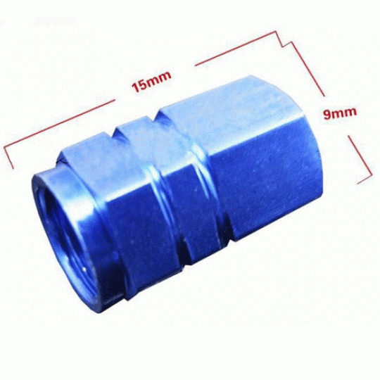 Колпачки на ниппель колеса алюминиевые (Комплект 4 шт.)