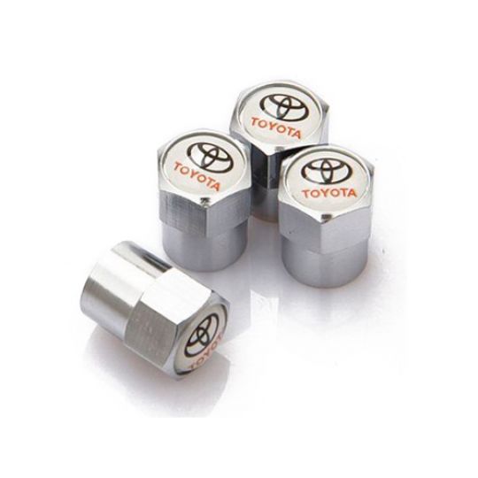 Колпачки на ниппель колеса модельные Toyota (Комплект 4 шт.) Колпачки на ниппель колеса модельные Toyota (Комплект 4 шт.)