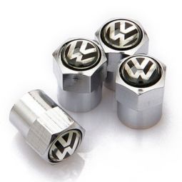 Колпачки на ниппель колеса модельные VW (Комплект 4 шт.)