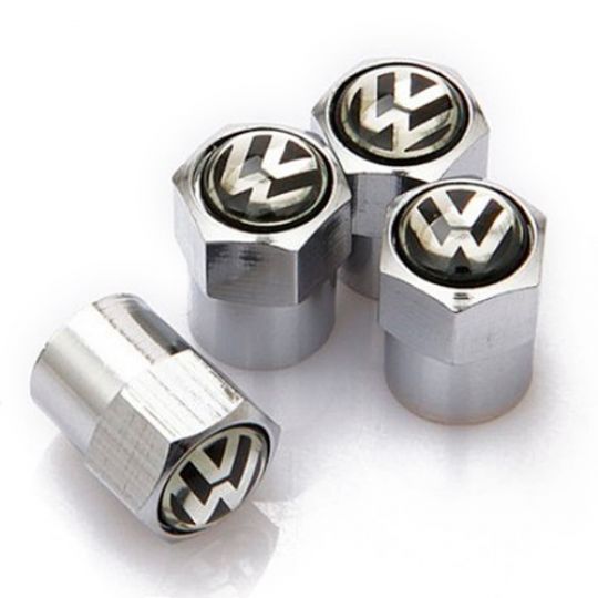 Колпачки на ниппель колеса модельные VW (Комплект 4 шт.)