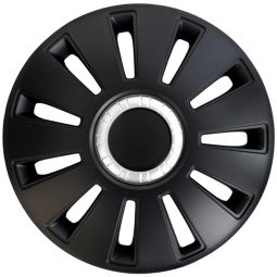 Kenguru Колпаки для колес Rex Черные-хром R14" (Комплект 4 шт.)